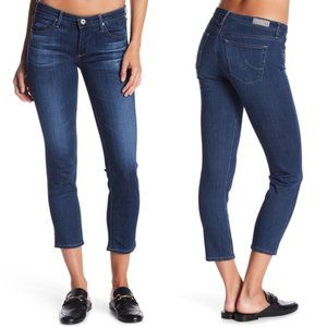 AG Adriano Goldschmied The Stevie Capri blue jeans